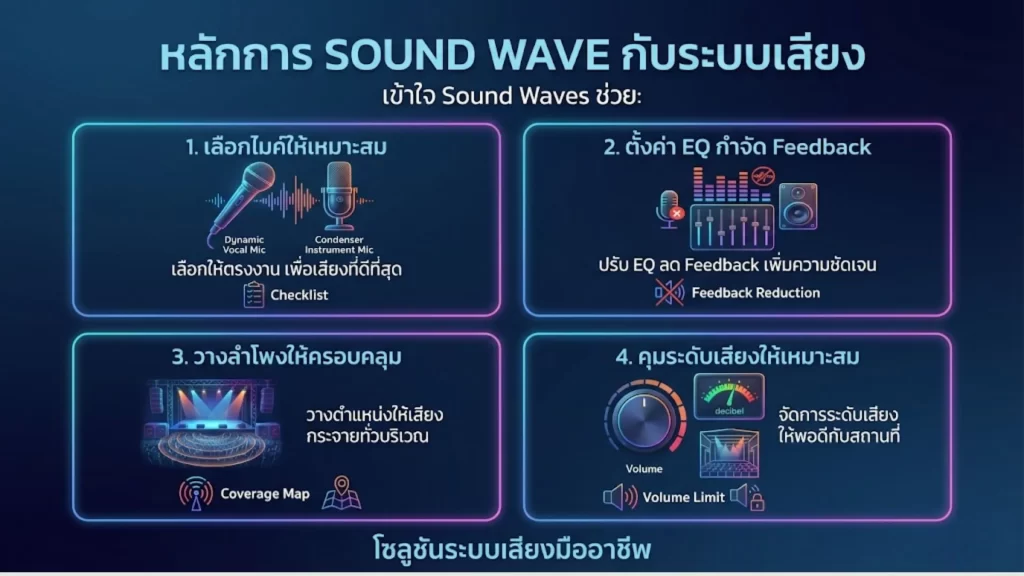 การประยุกต์ใช้หลักฟิสิกส์คลื่นเสียงกับงานระบบเสียง PA และงานอีเวนต์