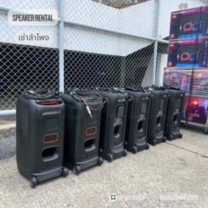 เช่าลำโพงล้อลาก JBL — ล้อยาง เคลื่อนย้ายได้คนเดียว