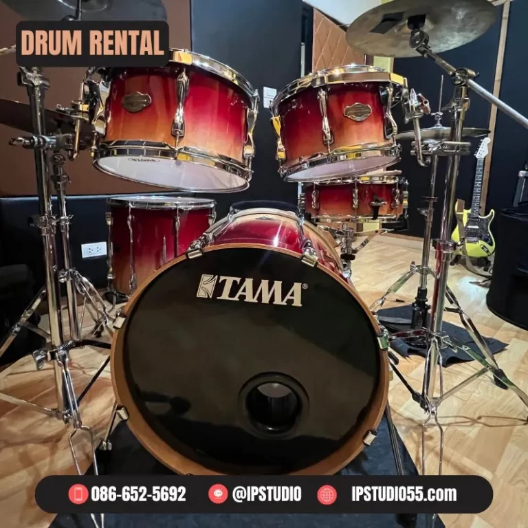 เช่ากลอง กลองชุด Acoustic TAMA Yamaha พร้อมอุปกรณ์ครบชุด